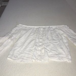 White off the shoulder top